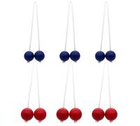 Itkcozcg Paquete de 6 bolas profesionales de golf para camping, recepciones, construcción de equipos para patio trasero, playa, juego resistente a la intemperie