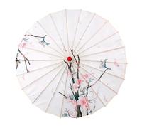 Itkcozcg Paraguas de papel al óleo, estilo chino, impermeable, decoración artesanal, sombrillas de Qipao para espectáculos de danza, fotos de baile, N, Taille unique