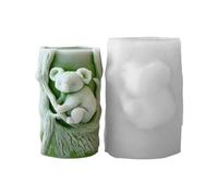 Itkcozcg Práctico molde de silicona resistente para portavelas, portátil, para regalos hechos a mano y acento del hogar