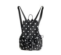 Itkcozcg Preppys - Mochilas casuales para mujer, ligeras, de nailon, mochila escolar, mochila de viaje, bolso pequeño, bolsa de regalo, mochila de ciudad pequeña, Black