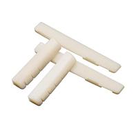 Itkcozcg Puente de hueso para guitarra acústica, sillín y tuerca para guitarra acústica de 6 cuerdas, hueso de ganado real, tuerca de sillín