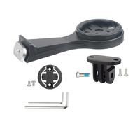 Itkcozcg Soporte ajustable para computadora para bicicletas de carretera, soporte de extensión de bicicleta, soportes de luz, adaptadores para computadoras de bicicleta