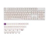 Itkcozcg Teclas de sublimación en caliente que garantizan leyendas claras, color morado leche, XDA, materiales de PBT de altura, 137 teclados, varios modelos, juego completo de teclas