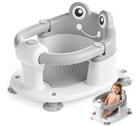 ITMNMNL Asiento Bañera Bebe,Asiento Baño Bebe,Silla Bañera Bebé,Asiento para Bebé de 6 Meses,Viene con 4 ventosas,Silla Baño Bebe,Asiento Bebe Bañera para NiñOs PequeñOs y ReciéN Nacidos - Gris