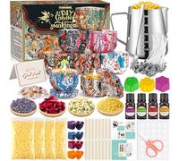 ITMNMNL Kit para Hacer Velas Aromáticas - Fabricación de Velas de Bricolaje Con Frascos, Pegatinas de Mechas y Accesorios