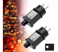 ITMNMNL Transformador LED de 31V 6W,Transformador Luces Navidad 2 Piezas Transformador para Luces de Navidad,Controlador LED de Bajo Voltaje con Función de Temporizador y Memoria - 8 Modelos