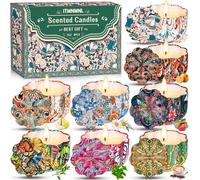 ITMNMNL Velas Perfumadas 8 Piezas Velas Aromáticas,Velas Aromaticas para Regalo,Vela Aromatica,Velas Decorativas,Vela Aromática,Velas Soja de Aromaterapia para Navidad,Fiestas,Yoga,Navideños,Madre