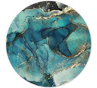 ITNRSIIET Alfombrilla de mouse con borde cosido, alfombrilla de mouse texturizada de alta calidad, impermeable, base de goma antideslizante, alfombrilla de mouse redonda para computadora portátil de