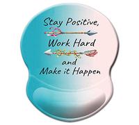 ITNRSIIET Alfombrilla de ratón ergonómica, con soporte de gel para reposamuñecas, alfombrilla de ratón para juegos con paño de licra, base de poliuretano antideslizante para ordenador, portátil, hogar