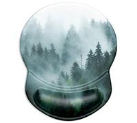 ITNRSIIET Alfombrilla ergonómica para mouse con soporte de muñeca de gel, reposamuñecas pequeño, superficie lisa, base de poliuretano antideslizante, suministros de oficina, alivio del dolor, 8.7 x