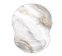 ITNRSIIET Alfombrilla ergonómica para Mouse con Soporte de muñeca de Gel, reposamuñecas pequeño, Superficie Lisa, Base de Poliuretano Antideslizante, Suministros de Oficina, Alivio del Dolor, 8.7 x