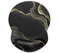 ITNRSIIET Alfombrilla ergonómica para mouse con soporte de muñeca de gel, reposamuñecas pequeño, superficie lisa, base de poliuretano antideslizante, suministros de oficina, alivio del dolor, 8.7 x