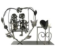 ito electronics Columpio para Botellas de Vino, Pareja de Amor, para Boda, Regalo, corazón, Soporte para Botellas de Vino