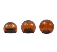 ito Electronics Juego de 3 Bolas de Cristal LED con Efecto craquelado, Diferentes tamaños, 10 cm, 12 cm, 15 cm, IP44, para Interior y Exterior, Redondas