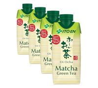 ITO EN Bebida refrescante de extracto de té verde con té matcha sin azúcares - 1 x 330 ml (Paquete de 4)
