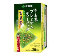 Itoen Genmaicha (Brown Rice Tea) Matcha Blend Premium Bag Pack of 20