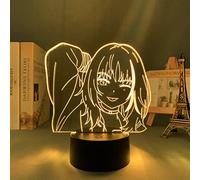 ITOMUN Lámpara 3D de anime Wonder Egg Rika para decoración del hogar, regalo de cumpleaños infantil, lámpara de ilusión de anime