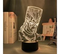 ITOMUN Luz LED acrílica 3D de Jean Pierre Polnareff para decoración de dormitorio, luz nocturna, amantes del manga, regalos de Navidad, cumpleaños, lámpara de neón acrílica