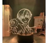 ITOMUN Luz nocturna LED de anime Ouran High School Tamaki Suoh 3D ilusión nocturna luz LED acrílico panel luces para decoración de dormitorio niñas niños gadget manga regalo