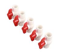 Itonash 2 PCS Válvula de Bola PVC, Manual de Manejo T en el Control Apagado, Resistencia a la Corrosión Química, con Control de Flujo Rápido y Seguro, para Piscinas Acuarios de Parques (32 mm)
