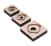 Itonash 3pcs de Cuero Golpeando Troquelado, Forma de Pétalos de Flores Kit de Molde de Trozo de Cuero con Material de Acero de Aleación para Cartón de Cuero de Bricol