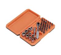 Itonash 72 Juego de Llave de Encogimiento de Trinquete de Dientes, 9 Enchufes 30 Bancos de Controlador S2 CRV de Acero, con Anillos Codificados por Color, para Muebles para la