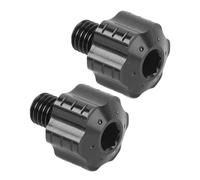 Itonash Aleación de Aluminio Alejo CNC Motorcycle Mirror Plugs, Tecnología de Anodización, Tapones de Tornillo del Orificio del Espejo de Motocicleta, Ajuste de 8 Mm, Tapones de Tornillo (Negro)