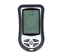 Itonash Altímetro Digital Medidor Barométrico de Mano Medidor de Presión Electrónico Brújula Termómetro Retroiluminación LCD Pronóstico del Tiempo Cordón de Tiempo para Deportes A