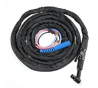 Itonash Antorcha de Soldadura TIG WP18, Juego de Antorcha Refrigerada por Agua de 4M 8M con Cubierta de Mezclilla Resistente Al Fuego Resistente a Altas Temperaturas, para Soldadura por de (hm/13,1