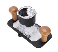 Itonash Base de Enrutador de Carpintería, Soporte de Ranura de Molienda de Cubierta Protectora Transparente para un Recortador de 63.5 65 Mm con Tablero de Flip