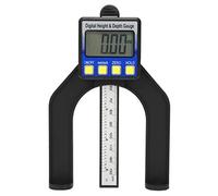 Itonash Calibrador de Profundidad de Electrónica, Regla de Carpintería de Pantalla Digital con Conversión Métrica para Medir el Tamaño y la Profundidad de 0-80 Mm