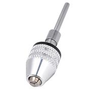 Itonash Chuck de Taladro sin Llave, Adaptador de Controlador de Impacto de Acero Al Carbono de 3 Mandíbula con Vástago Redondo de 1/8in para Amoladora Eléctrica Multifunción, Núcleo de