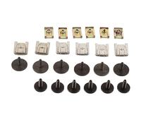 Itonash Clips de la Bandeja Inferior del Motor Tornillos Reemplazo de Metal Clase E W211 2002-2008 Juego de Mantenimiento de Capa Protectora Adhesiva