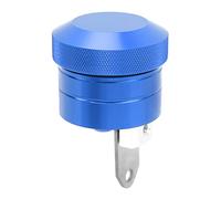 Itonash Copa de Aceite de Motocicleta, Tanque Lubricador, de Aceite de Cadena, Rojo, Negro, Azul, Metal, Lámina Simple con Orificio de 6 Mm, Actitud Universal, Reemplazo, Soporte de (Azul)