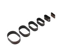 Itonash Juego de Herramientas de Cortador de Cuero, Forma Ovalada de Agujero de Agujero Hueco de Cuero 10 Mm de 13 Mm 16 Mm de 22 Mm 25 Mm con Construcción de Acero de Aleación, para