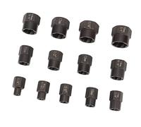 Itonash Juego de Removedor de Tuerca de Perno de 13 Piezas, Kit de Extracto de Tornillo Dañado de Acero de Molibdeno Cromado Profesional con Caja de Almacenamiento, para Llaves de