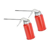 Itonash Latas de Aceite para Pistola Pulverizadora, Latas de Aceite con Bomba Manual de Acero Laminado en Frío de 200 Ml con Cómodo Curvo, para Lubricación de Rodamientos,