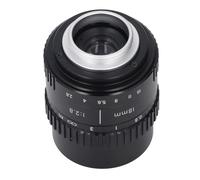 Itonash Lente Manual de 18 Mm F2.8, Lente de Cámara de Aleación de Aluminio de Gran Angular con Vista Panorámica de 180 Grados para Cámaras MFT M4 3 de Montaje