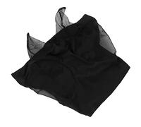 Itonash Máscara para Moscas de Caballos con Protección de Orejas, Tela de Punto Elástica Transpirable, Equipo Ecuestre Que Monta (Negro)