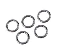 Itonash Mosquetón Redondo de Aleación de Zinc Clips a Presión Llavero 5PCS Liberación Rápida Llavero Ligero Hebilla Mochila Pistola Negro