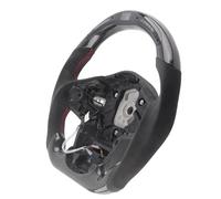 Itonash Pantalla de Luces de LED de Fibra de Carbono Reemplazo del Volante Alta Tolerancia Al Calor Diseño de Carreras Inferior Tipo D para GR Supra A90 2020-2022