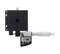 Itonash Plataforma Micrométrica, Etapa de Traducción Lineal con Pantalla Digital de Aleación de Aluminio de 80x80 Mm con Riel de Rodillo Transversal, para Equipos Mecánicos de Medición