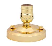 Itonash Soporte de Base de Luz de Pared de Techo Industrial Vintage, Elegante Accesorio de Iluminación del Proyecto de Bricolaje con Enchufe de Bulbo E26/E27, Bombillas que Ahorran (Color dorado)