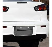 Itonash Soporte para Placa de Matrícula, Material ABS a Prueba de óxido, Ligero y Ajustable para Lancer EVO X 2008 2018, con Diseño de Montaje Lateral para Placas de Matrícula de EE.