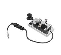 Itonash Telégrafo CW de Código Morse, Manipulador Pesado de Acero Inoxidable con Enchufe Desmontable para Principiantes en Bricolaje, Material Didáctico de Comunicación por Radio