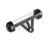 Itonash Titular del Tubo de Disco de Impuestos de Motocicletas, Marco de Aleación de Aluminio, Elegante y de Moda para la Mayoría de las Motocicletas, Instalación Fácil (Negro)
