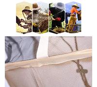 Itonash Velo de Apicultura de Cara Completa, Cubierta de Cabeza de Mosquitera de Nailon de Polialgodón Resistente y Ligero con Malla de Gran Tamaño para Pesca, Senderismo, Apicultores (Colores