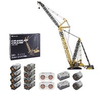 ITop Tecnología Baueteine Grúa LR 11000, técnica teledirigida anillo móvil grúa bloques de construcción con 10 motores, 3846 piezas grandes kit de construcción compatible con la técnica Lego