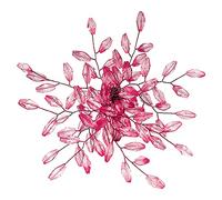 ITOS365 Juego de 6 servilleteros para decoración de mesa de comedor, fiestas, todos los días, soporte de servilleta de metal, color rosa (paquete de 6)