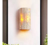ITOSUI Aplique de Pared de Piedra Industrial, lámpara de Pared LED de travertino Amarillo Vintage para baño, Pasillo, Entrada, luminaria Decorativa 3000K
